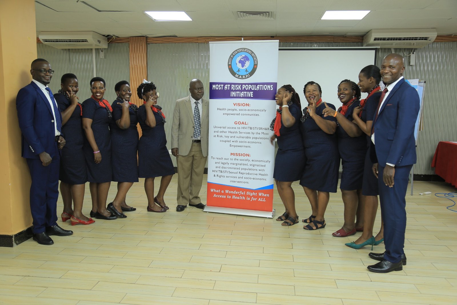 MARPI team at an organisational event